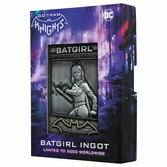 Gatham knights - batgirl - lingot en métal collection limitée