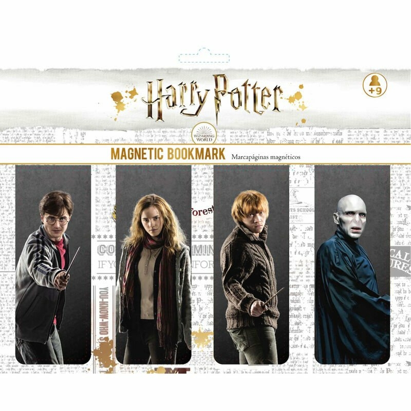Harry potter - personnages - ensemble de marque-pages magnétiques