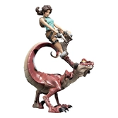 Tomb raider figurine mini epics lara croft & raptor 24 cm