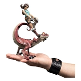 Tomb raider figurine mini epics lara croft & raptor 24 cm