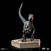 Jurassic world icons statuette velociraptor blue 9 cm