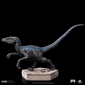 Jurassic world icons statuette velociraptor blue 9 cm