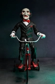 Saw figurine sonore billy with tricycle 30 cm