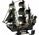 Pirates des caraïbes : la vengeance de salazar puzzle 3d black pearl led edition