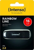 Clé usb 16go 2.0- rainbow line - intenso