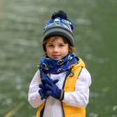 Batman - set bonnet pompon + gants + tour de cou - 3pc enfant