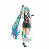 Hatsune miku - racing miku 2019" - figurine banpresto chronicle 19cm"