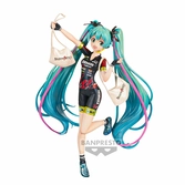 Hatsune miku - racing miku 2019" - figurine banpresto chronicle 19cm"