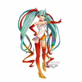 Hatsune miku - racing miku 2016" - figurine banpresto chronicle 19cm"