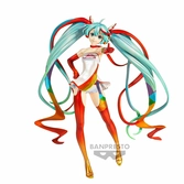 Hatsune miku - racing miku 2016" - figurine banpresto chronicle 19cm"