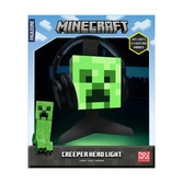 Minecraft - tete de creeper - support pour casque avec lampe