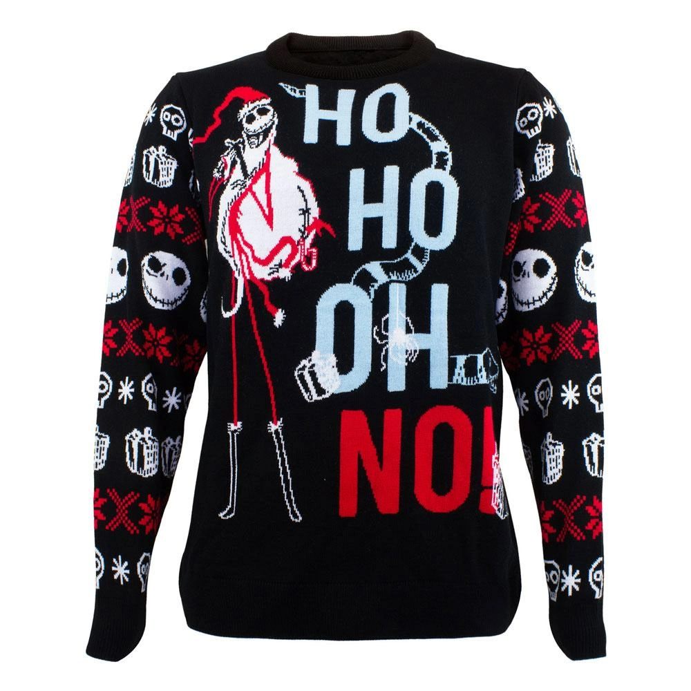 Nightmare before christmas sweatshirt christmas jumper ho ho oh no (l) Nightmare Before Christmas Sweatshirt