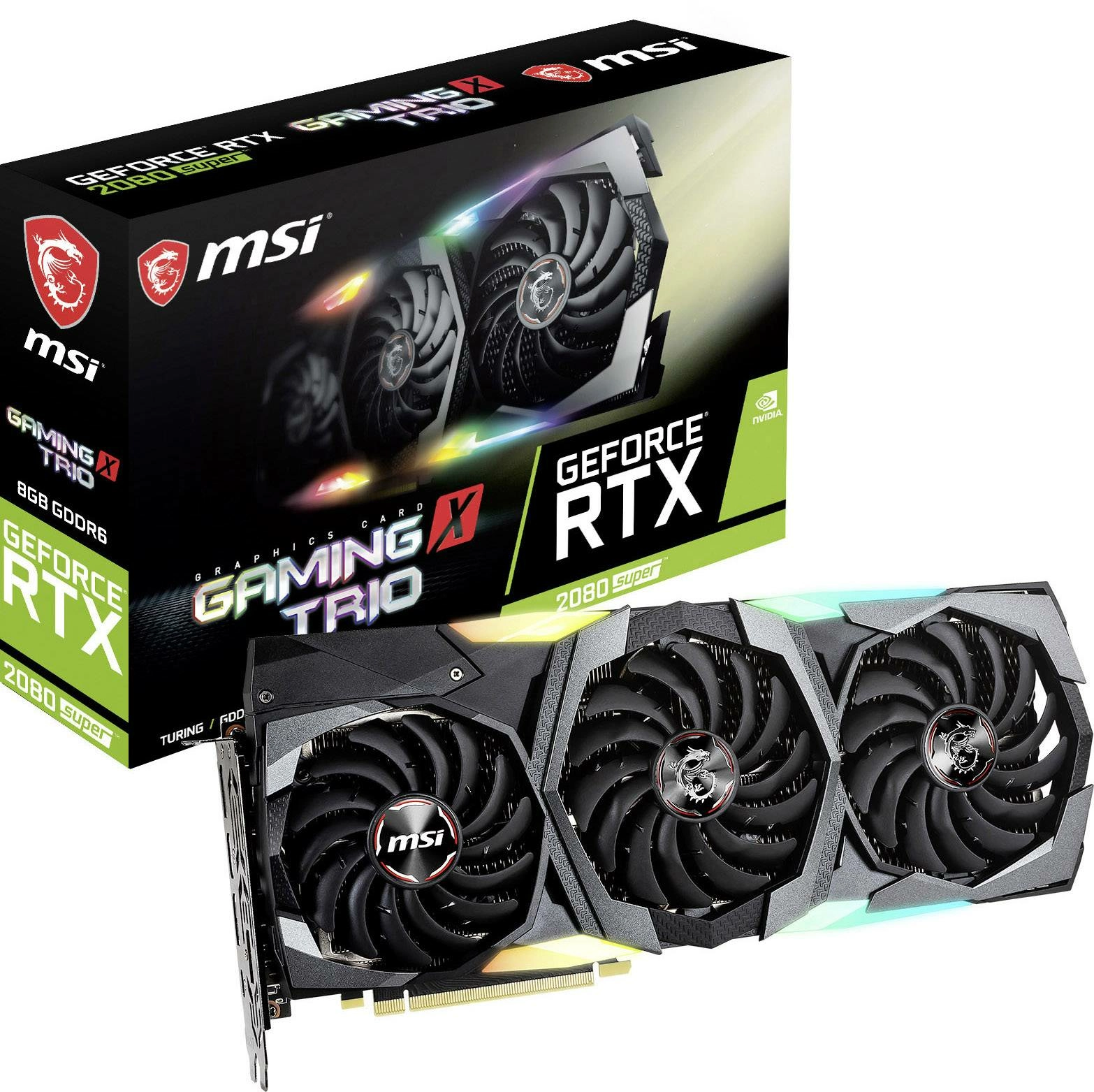 Carte Graphique MSI Nvidia GeForce RTX 2080 Super GAMING X TRIO 8Go