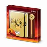 Disney - roi lion - heady - gift box - notebook + stylo