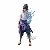 Naruto shippuden - uchiha sasuke - figurine grandista nero 28cm