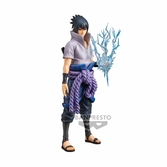 Naruto shippuden - uchiha sasuke - figurine grandista nero 28cm