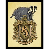 Harry potter - ecusson poufsouffle - impression encadrée 30x40cm