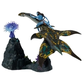 Avatar : la voie de l'eau figurines deluxe medium neteyam & ilu