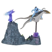 Avatar : la voie de l'eau figurines deluxe medium neteyam & ilu
