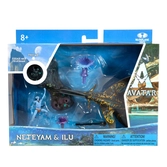 Avatar : la voie de l'eau figurines deluxe medium neteyam & ilu
