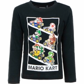 Super mario - mario kart - t-shirt manches longues - 3 ans