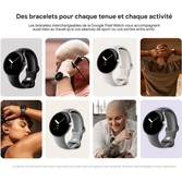 Google Pixel Watch LTE Noir avec bracelet sport