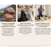 Google Pixel Watch LTE Noir avec bracelet sport