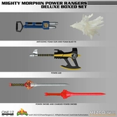 Mighty morphin power rangers figurines 1/12 fantastic four deluxe steel box set 16 - 17 cm