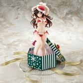 Rent-a-girlfriend statuette pvc 1/6 mizuhara chizuru santa bikini de fuwamoko 2nd xmas 26 cm