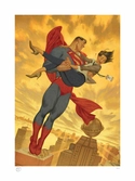 Dc comics impression art print superman & lois lane 46 x 61 cm - non encadrée