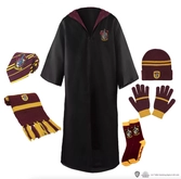 Harry potter - pack cosplay gryffondor - robe de sorcier + cravate + 5 tatouages - taille m