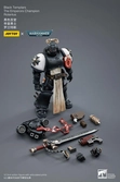 Warhammer 40k figurine 1/18 black templars the emperors champion rolantus 12 cm