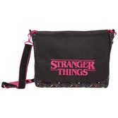 Stranger things - 80s print with logo (womens messenger bag)