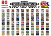 Megadrive AtGames + 80 Jeux édition 25eme Anniversaire Sonic
