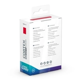 Ultimate guard 100 pochettes cortex sleeves taille standard rouge mat