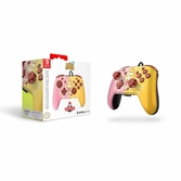Manette filaire Faceoff Deluxe Animal Crossing rose et jaune - Switch