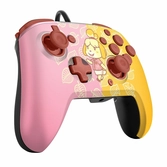 Manette filaire Faceoff Deluxe Animal Crossing rose et jaune - Switch