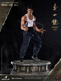 Bruce lee statuette 1/4 hybrid type superb bruce lee tribute ver. 4 57 cm - emballage très abîmé