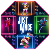 Just dance - tapis de dance gamer antidérapant - logo (diamètre 100cm)