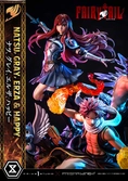 Fairy tail statuette pvc 1/7 natsu, gray, erza, happy deluxe bonus version 57 cm