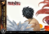 Fairy tail statuette pvc 1/7 natsu, gray, erza, happy deluxe bonus version 57 cm