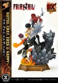 Fairy tail statuette pvc 1/7 natsu, gray, erza, happy deluxe bonus version 57 cm