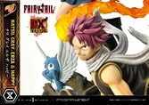 Fairy tail statuette pvc 1/7 natsu, gray, erza, happy deluxe bonus version 57 cm