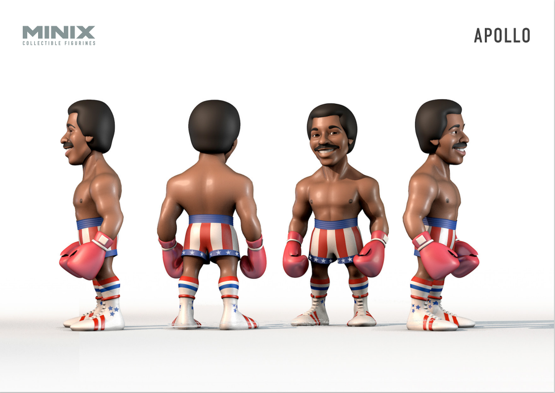 Rocky - apollo creed - figurine minix 12cm