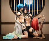 Dramatical murder statuette pvc 1/6 aoba & koujaku 20 cm