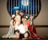 Dramatical murder statuette pvc 1/6 aoba & koujaku 20 cm