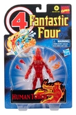 Fantastic four marvel legends retro figurine human torch 15 cm
