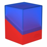 Ultimate guard boulder deck case 100+ synergy bleu/rouge
