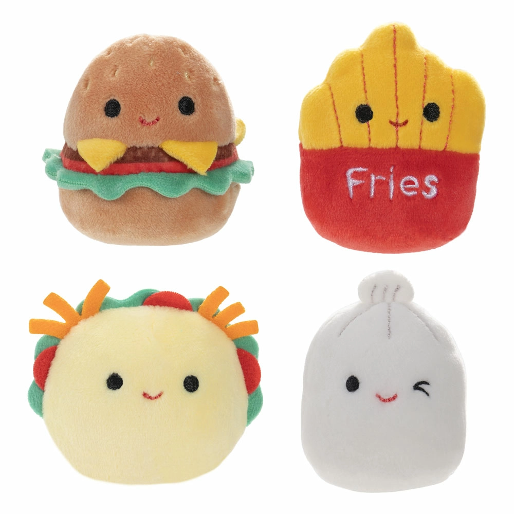 Squishville mini squishmallows pack 4 peluches scrumptious squad 5 cm
