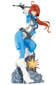 G.i. joe bishoujo statuette pvc 1/7 scarlett 25th anniversary blue color ver. 23 cm